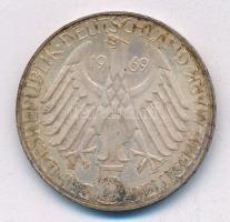 Német Szövetségi Köztársaság 1969G 5M Ag T:XF patina Federal Republic of Germany 1969G 5 Mark Ag C:XF patina Krause KM#112