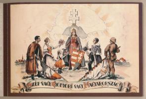 Emlékképek... Az ezeréves egységes Magyarország - modern irredenta képeslapfüzet 16 lappal, sok repr...