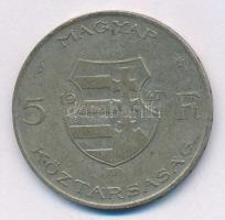 1947. 5Ft Ag "Kossuth" T:XF,VF patina Adamo F8.1