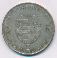 1947. 5Ft Ag "Kossuth" T:XF,VF patina Adamo F8.1