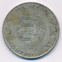 1947. 5Ft Ag "Kossuth" T:XF,VF patina Adamo F8.1