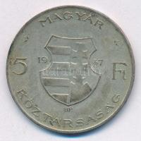 1947. 5Ft Ag "Kossuth" T:XF,VF patina Adamo F8.1