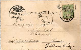 1905 Varannó, Vranov nad Toplou; utca, vendéglő, Cséri Herman üzlete és saját kiadása / street view,...