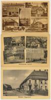 21 db MODERN magyar város képeslap, vegyes minőségben; 60 filléres lapok / 21 MODERN Hungarian town-view postcards, in mixed quality