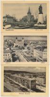 21 db MODERN magyar város képeslap, vegyes minőségben; 60 filléres lapok / 21 MODERN Hungarian town-...