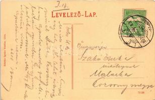 1907 Léva, Levice; Kazinczy utca, Osztrák-Magyar bank, Fonciere biztosító intézet főügynöksége, Borc...