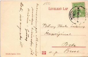 1910 Léva, Levice; Kossuth tér, Kálvin udvar, Lévai Kereskedelmi Bank RT. Schultz Ignác kiadása / sq...