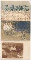 6 db RÉGI motívum képeslap: állatos fotók és lapok / 6 pre-1945 motive postcards: cards and photos w...
