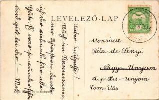 1910 Berzéte, Brzotín; Okolicsányi kastély. Klösz György és Fia kiadása. A képeslap címzettje báró B...