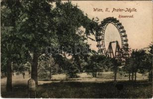 Wien, Vienna, Bécs; Prater-Idylle, Riesenrad / ferris wheel (EM)