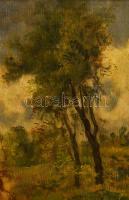 Hermann Lipót (1884-1972): Fürdőző aktok. Olaj, vászon. Jelzett. Javított. Dekoratív, sérült fakeret...