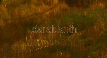 Hermann Lipót (1884-1972): Fürdőző aktok. Olaj, vászon. Jelzett. Javított. Dekoratív, sérült fakeret...