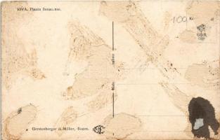 Riva del Garda (Südtirol), Piazza Benacense / square, café (Rb)