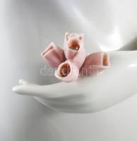 Hollóházi kalapos hölgy, kézzel festett, jelzett, hibátlan, m: 42 cm