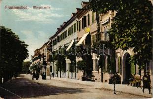 Frantiskovy Lazne, Franzensbad; Morgenzeile / street view (EB)