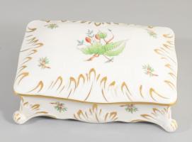 Herendi hecsedli mintás kártyatartó. Jelzett, 2. oszt., hibátlan, 16x13 cm