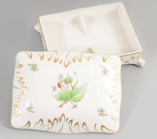 Herendi hecsedli mintás kártyatartó. Jelzett, 2. oszt., hibátlan, 16x13 cm