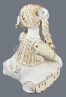 Kovács Éva (1938-2017): Kislány. Jelzett, hibátlan, m: 18 cm