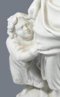 Herendi anya gyermekével szobor, biszkvit porcelán, jelzett, hibátlan, m: 27 cm