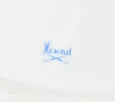 Herendi hecsedli mintás háromszög kínáló. Jelzett, 2. oszt., hibátlan, m: 26x26 cm