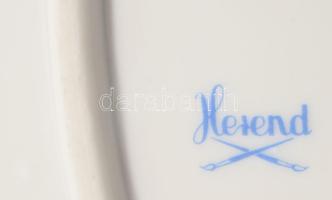 Herendi hecsedli mintás ovális kínálótál. Jelzett, 2. oszt. hibátlan, 36x27 cm