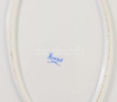 Herendi hecsedli mintás ovális kínálótál. Jelzett, 2. oszt. hibátlan, 36x27 cm