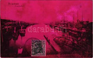 1914 Bremen, Freihafen / port. Verlag Heinr. Höhne (fl)