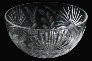 Ólomkristály kínáló, hibátlan, 20x10 cm