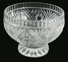 Ólomkristály kínáló, hibátlan, 25x11 cm