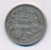 Belgium 1909. 2Fr Ag "II. Lipót" holland körirat T:XF Belgium 1909. 2 Francs Ag "Leopold II" Dutch legend C:XF Krause KM#59