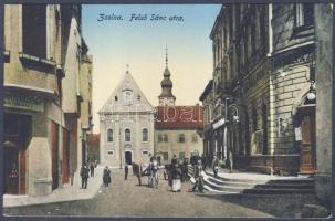 Zsolna Felső Sánc street with Hotel and Boutique