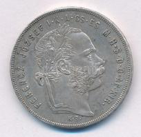 1879KB 1Ft Ag "Ferenc József / Középcímer" T:AU,XF
Adamo M15