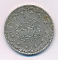 Oszmán Birodalom 1917 (1327/9) 20k Ag (24,05g) T:VF ph., patina Ottoman Empire 1917 (1327/9) 20 Kurus Ag (24,05g) C:VF edge error, patina Krause KM#676