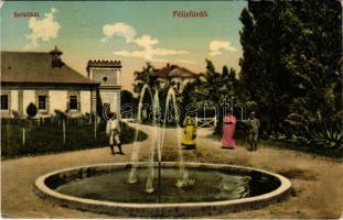 1910 Félixfürdő, Baile Felix; Szökőkút. Singer Ferenc kiadása / fountain (EK)