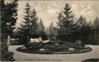 1908 Félixfürdő, Baile Felix; Park részlet. Engel József / park (EK)