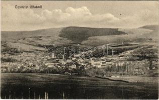 Zilah, Zalau; látkép. Seres Samu kiadása / general view