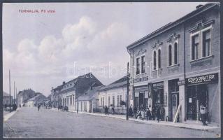 Tornalja main street with the shoe shop of Ármin Birnbaum, the shops of Géza Blicz and László Varga (EB)
