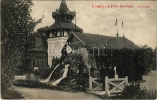 Félixfürdő, Baile Felix; Hőforrás. Engel József kiadása / spa, hot spring (ázott / wet damage)