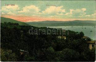 1908 Lovran, Laurana, Lovrana; Hotel. A. Bassan 48. (gyűrődés / crease)