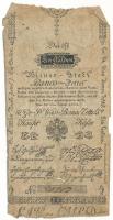 1800. 1G "Bécsi városi bankócédula" kézi "20313" sorszámmal, szárazpecséttel T:G Habsburg Empire 1800. 1 Gulden "Wiener-Stadt Banco-Zettel" with handwritten serial "20313" and embossed stamp C:G Adamo G30