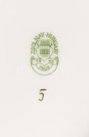 Zsolnay tollazott mintás 8 személyes 31 részes étkészlet, jelzett, hibátlan