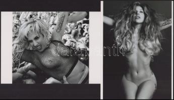 Lady Gaga takarékos fellépő ruhái, szolidan erotikus felvételek, 2 db modern nagyítás, jelzés nélkül, 21x15 cm