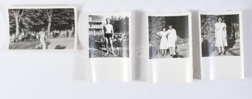 Balatonföldvár 1950, kb 140 db fotó 6x9 cm