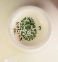 Zsolnay pillangó mintás váza, jelzett, hibátlan, m: 8,5 cm