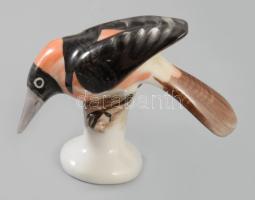 Herendi szarka, jelzett, kézzel festett, hibátlan, m: 5 cm