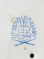 Herendi nyúl figura, jelzett, hibátlan, m: 13,5 cm