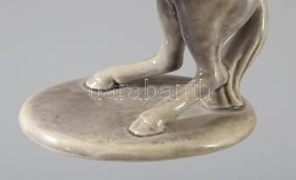 Jelzett ágaskodó lófigura, hibátlan, m: 20 cm