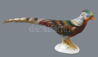 Bodrogkeresztúri fácán, kézzel festett, hibátlan, 32x15 cm