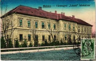 Mohács, vármegyei László közkórház. TCV card (fl)