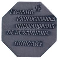 DN "IV. Exopsito Photographica Internationalis de re Sanitaria - Hungary" ezüstpatinázott,...
